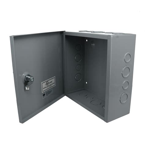 steel box with hinge and knockouts|16 gauge nema box.